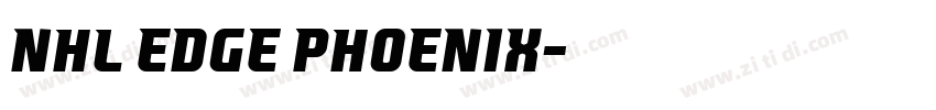 NHL Edge Phoenix字体转换